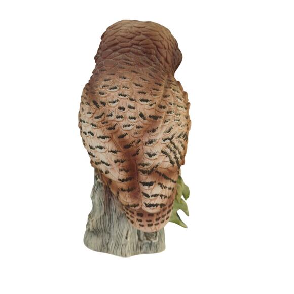 Vintage Porcelain Andrea by Sadek Elf Owl on Branch - Picture 4 of 8